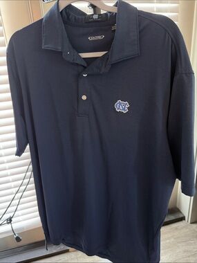 Finley Men’s Navy Polo with UNC Embroidered Logo